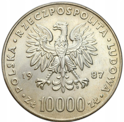 PRL. 10.000 złotych 1987 Jan Paweł II – SREBRO