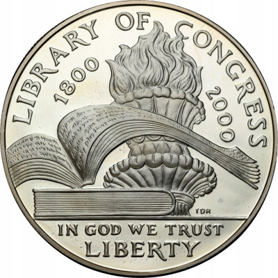 USA 1 dolar 2000 biblioteka kongresowa - SREBRO
