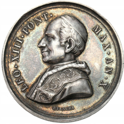 Włochy, Watykan. Medal 1888 - 50-lecie święceń kapłańskich.