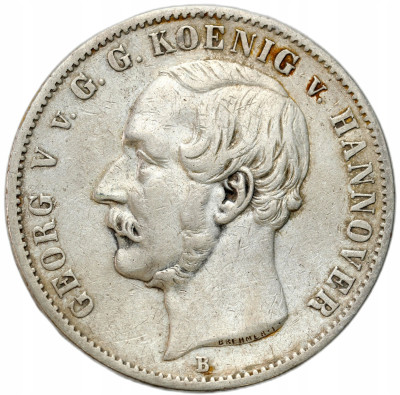 Niemcy, Hanower. Jerzy V (1851–1866). Talar 1855, Hanower