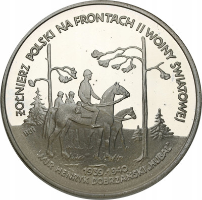 100.000 złotych 1991 Hubal – SREBRO