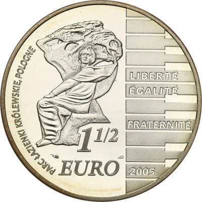 Francja. 1.5 Euro 2005 Fryderyk Chopin