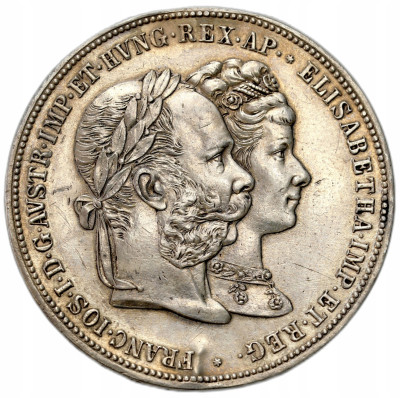 Franciszek Józef I (1848–1916). Talar 1879, 25 rocznica zaślubin – SREBRO