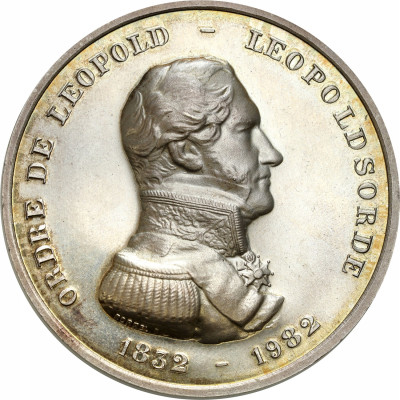 Belgia. Medal 1982 150 rocznica Orderu Leopolda – SREBRO