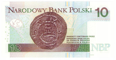 10 złotych 2012 - seria AA 0064899