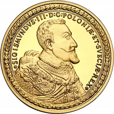 KOPIA/REPLIKA. Polskie 100 dukatów w złocie 1621– SREBRO