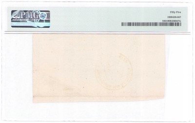 Powstanie Styczniowe. 1863 obligacja 100 złotych, lit. A, PMG 55