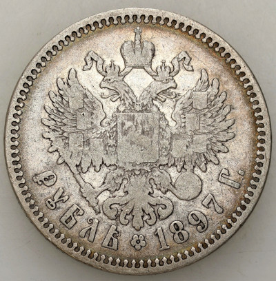 Rosja. Mikołaj II. Rubel 1897, Bruksela