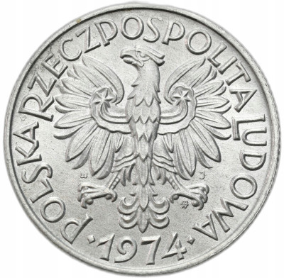 PRL. 5 złotych 1974 Rybak – MENNICZE