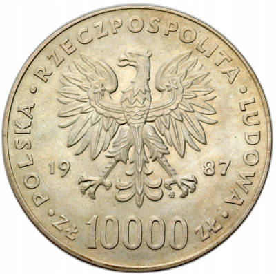 PRL. 10.000 złotych 1987 Jan Paweł II – SREBRO