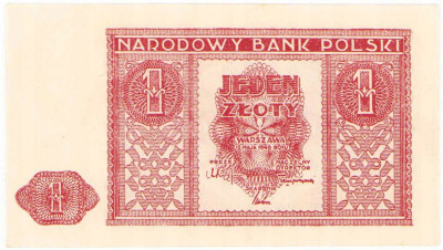Banknot 1 złoty 1946