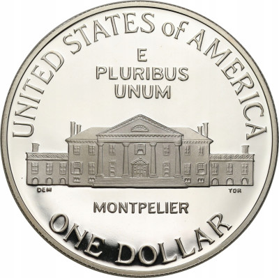 USA. 1 dolar 1993 S James Madison - SREBRO