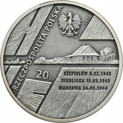 20 złotych 2012 Polacy Ratują Żydów - SREBRO