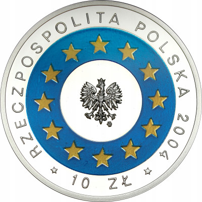 10 złotych 2004 wstąpienie do Unii Europejskiej – SREBRO
