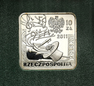 10 złotych 2011 Jeremi Przybora Jerzy Wasowski – SREBRO