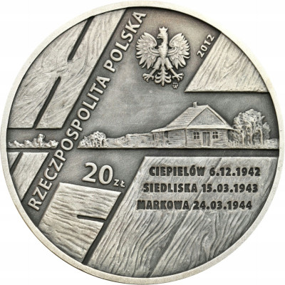 20 złotych 2012 Polacy Ratują Żydów – SREBRO
