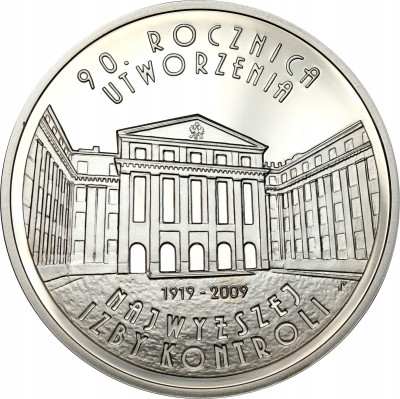 III RP. 10 złotych 2009 NIK - SREBRO
