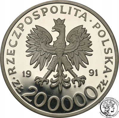 200.000 złotych 1991 Okulicki – Niedźwiadek – SREBRO