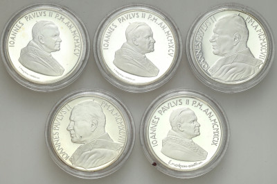 Watykan. 10.000 lirów 1995-1997, Jan Paweł II, SREBRO – 5 szt