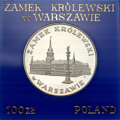 100 złotych 1975 Zamek Królewski w Warszawie – SREBRO