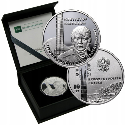 10 złotych 2020 Historia Polskiej Muzyki, Krzysztof Klenczon – SREBRO
