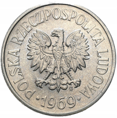 PRL. 20 groszy 1969 – Z RULONU