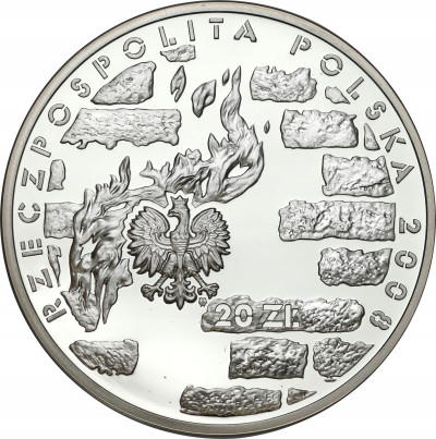 20 złotych 2008 Powstanie w Getcie Warszawskim – SREBRO