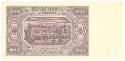 20 złotych 1948 seria KE