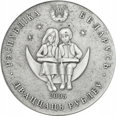 Białoruś 20 Rubli 2005 Szymon Muzykant SREBRO