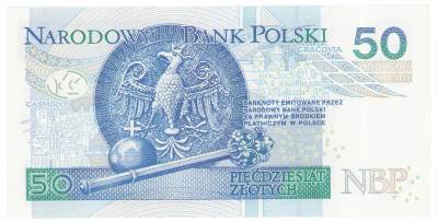 50 złotych 2012 - seria AA 0078319