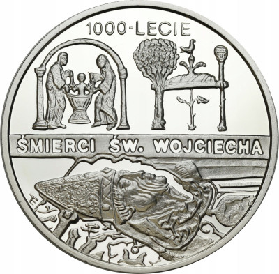 10 złotych 1997 Śmierć św. Wojciecha – SREBRO
