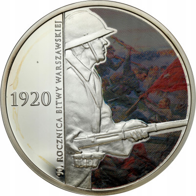 20 złotych 2010, 90. Rocznica Bitwy Warszawskiej – SREBRO