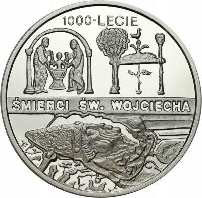 10 złotych 1997 Śmierć św. Wojciecha – SREBRO