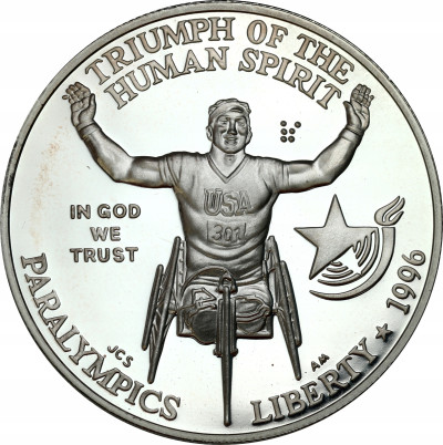 USA. 1 dolar 1996, Atlanta 1996 – SREBRO