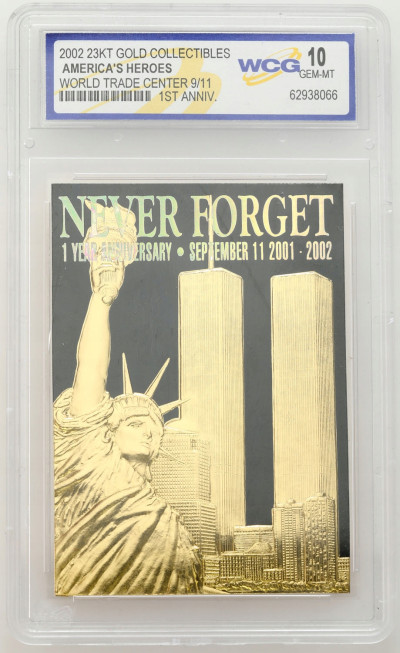 USA. World Trade Center, Karta Kolekcjonerska WCG 10
