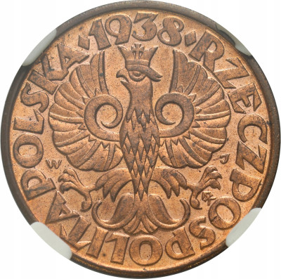 II RP. 5 groszy 1938 – PIĘKNE