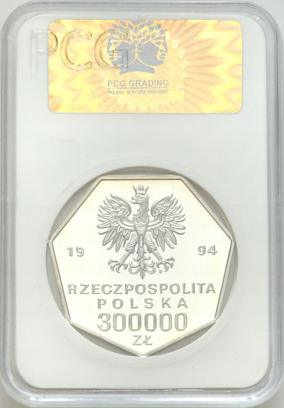 300.000 złotych 1994 Bank Polski – UNCJA SREBRA