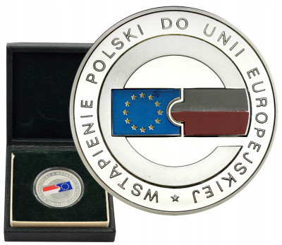 10 złotych 2004 wstąpienie do Unii Europejskiej – SREBRO
