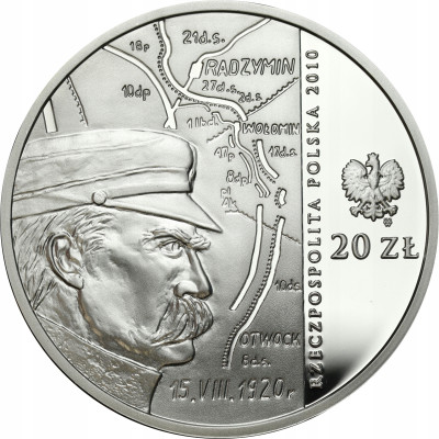 20 złotych 2010, 90. Rocznica Bitwy Warszawskiej – SREBRO