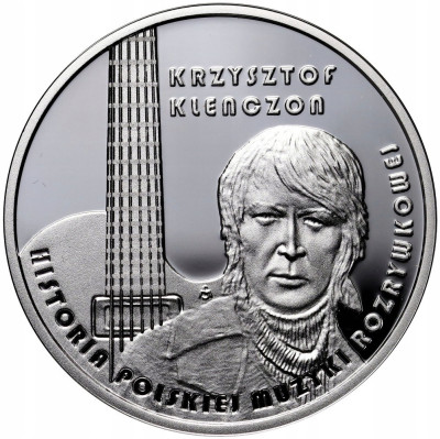 10 złotych 2020 Historia Polskiej Muzyki, Krzysztof Klenczon – SREBRO