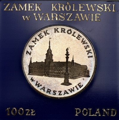 PRL - 100 złotych 1975 Zamek Królewski w Warszawie – SREBRO