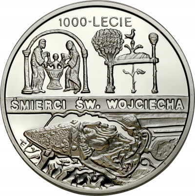10 złotych 1997 Śmierć św. Wojciecha – SREBRO