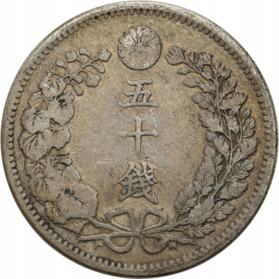Japonia. 50 Sen - SREBRO
