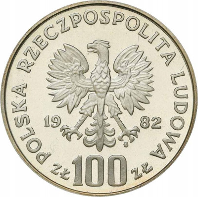 100 złotych 1982 bocian – SREBRO