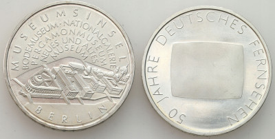 Niemcy. 10 euro 2002, zestaw 2 monet – SREBRO