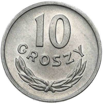PRL. 10 groszy 1967 – Z RULONU BANKOWEGO