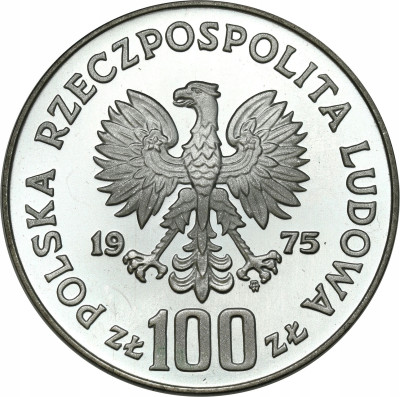 100 złotych 1975 Modrzejewska – SREBRO