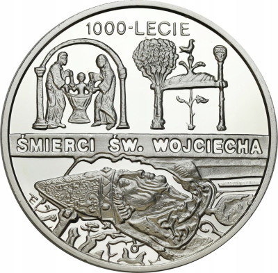 10 złotych 1997 Śmierć św. Wojciecha – SREBRO