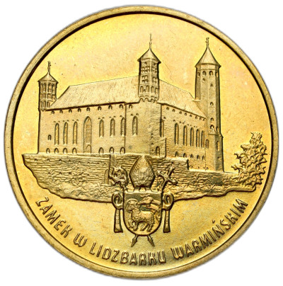 2 złote 1996 Zamek w Lidzbarku Warmińskim