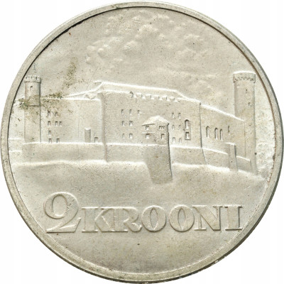 Estonia. 2 korony 1930, Zamek Toompea